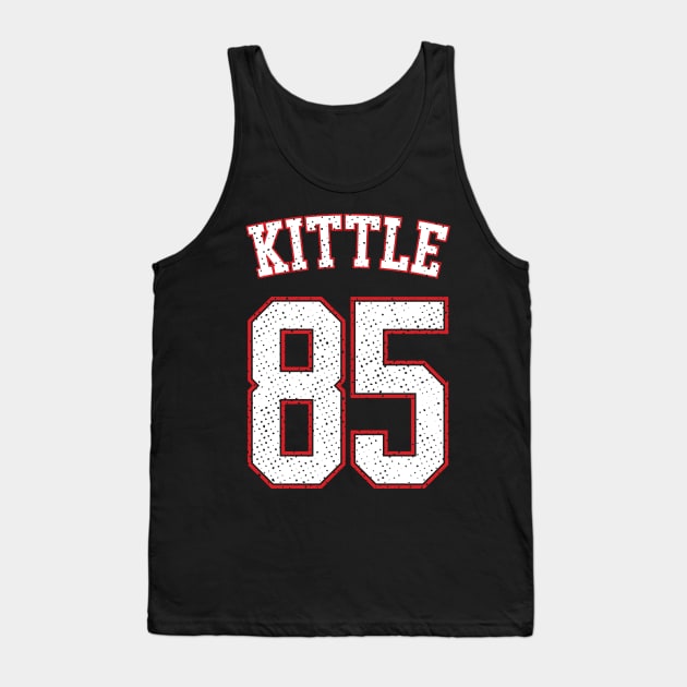 George Kittle Vintage Football Tank Top by Emma